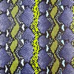 Faux Bold Snake- Purple/Lime 18 in x 54 in