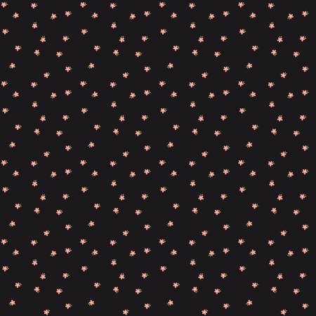 RB Modern Farmhouse SC9464 Black Mini Floral Sparkle