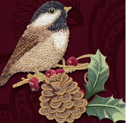 Chickadees and Berries USB