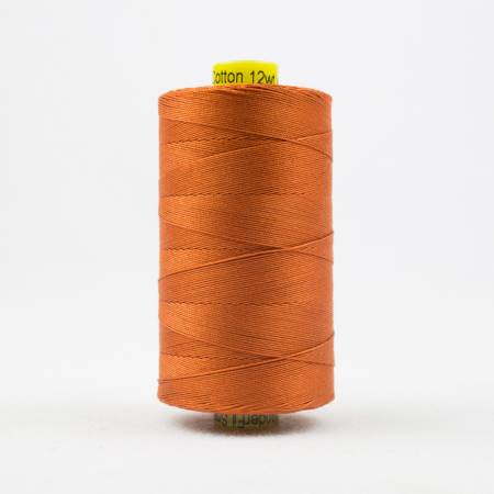 Spagetti Solid 12wt Cotton Thread 400m Dark Pumpkin
