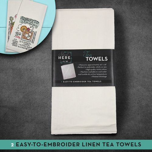 Tea Towels/2 pack White