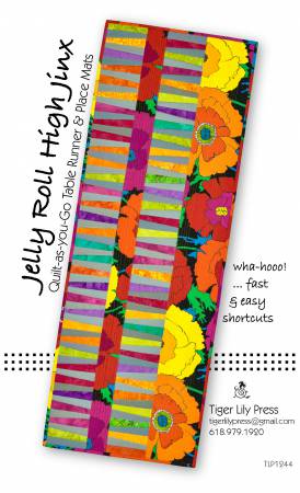 Jelly Roll High Jinx Quilt-As-you-Go Table Runner & Place Mats