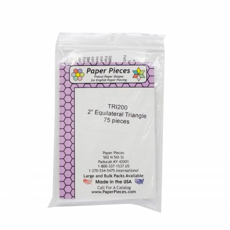Paper Piece Triangle Pack 2in 75pc