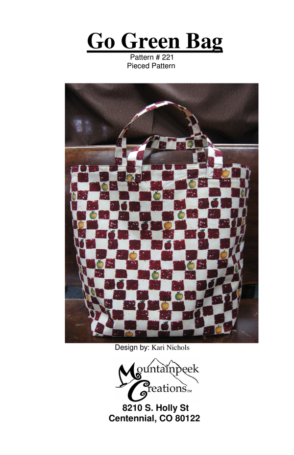 Go Green Bag quilt pattern