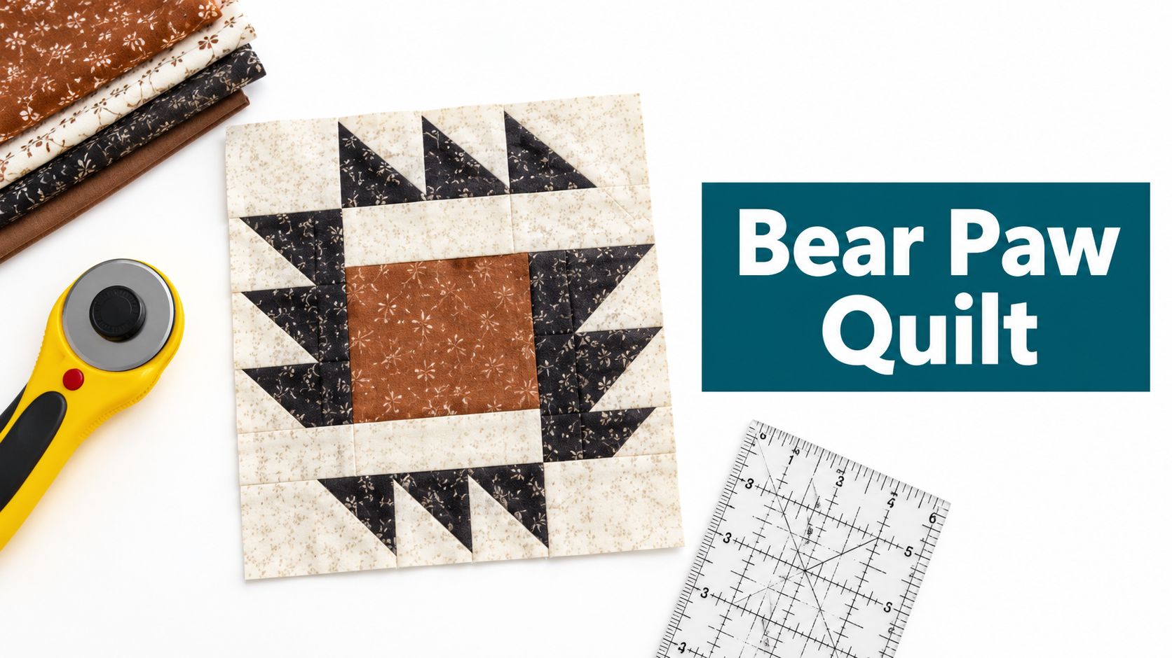 Bear Paw Quilt Pattern for Beginner-Friendly Success