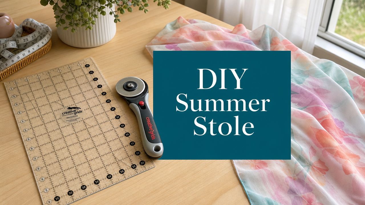 Creative Grids Rulers Local Stockist: Make a Summer Stole