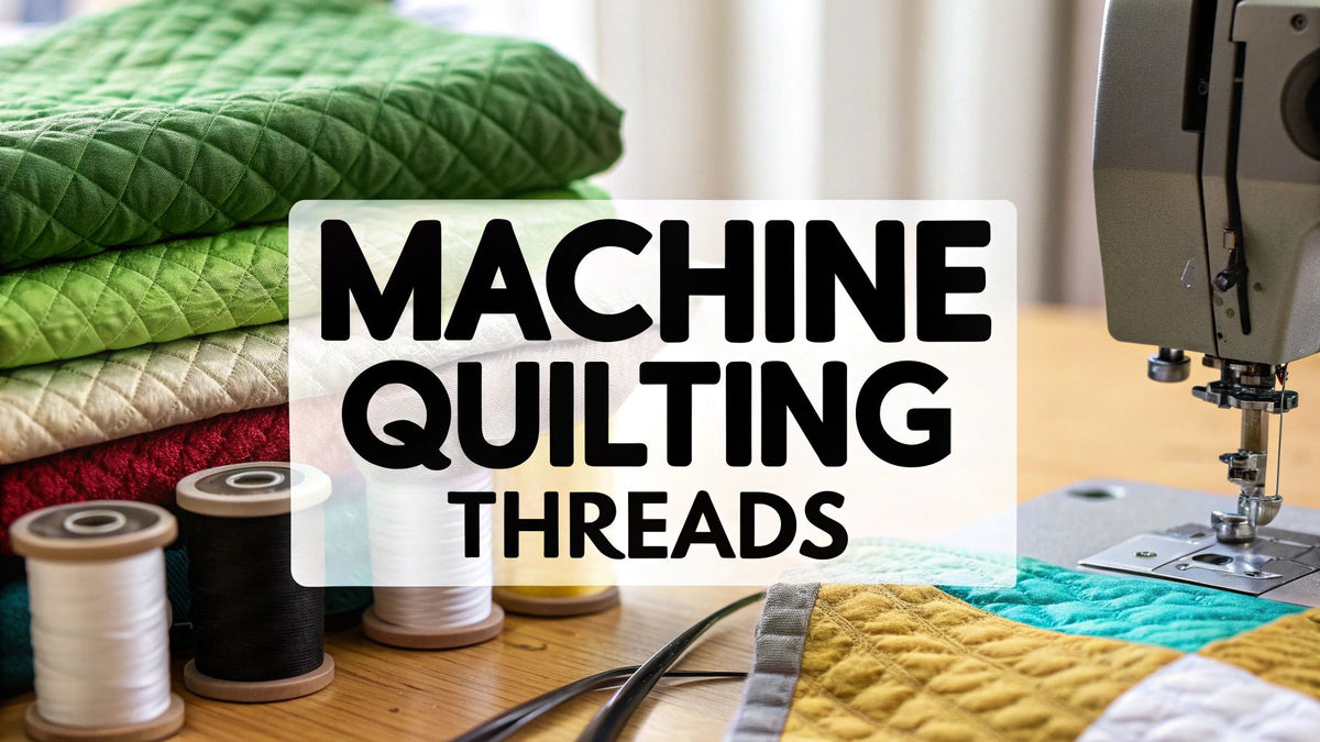 A Quilter's Guide to Machine Quilting Threads — High Country Quilts