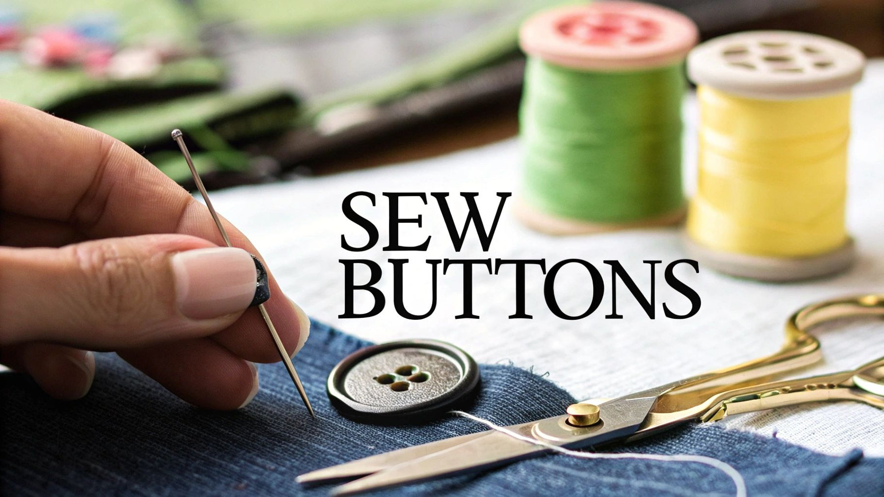 Learn how to sew buttons: Quick, Easy Fixes