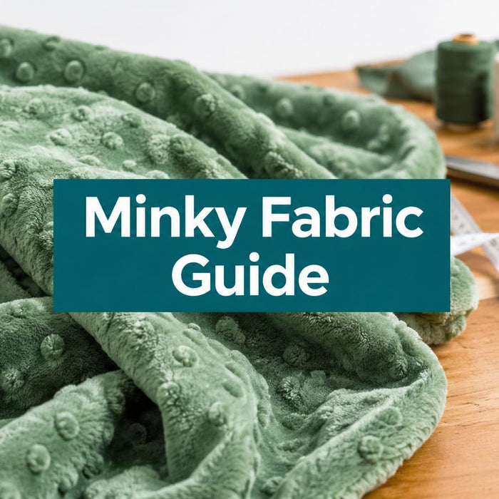Green Minky Fabric Guide for Quilters
