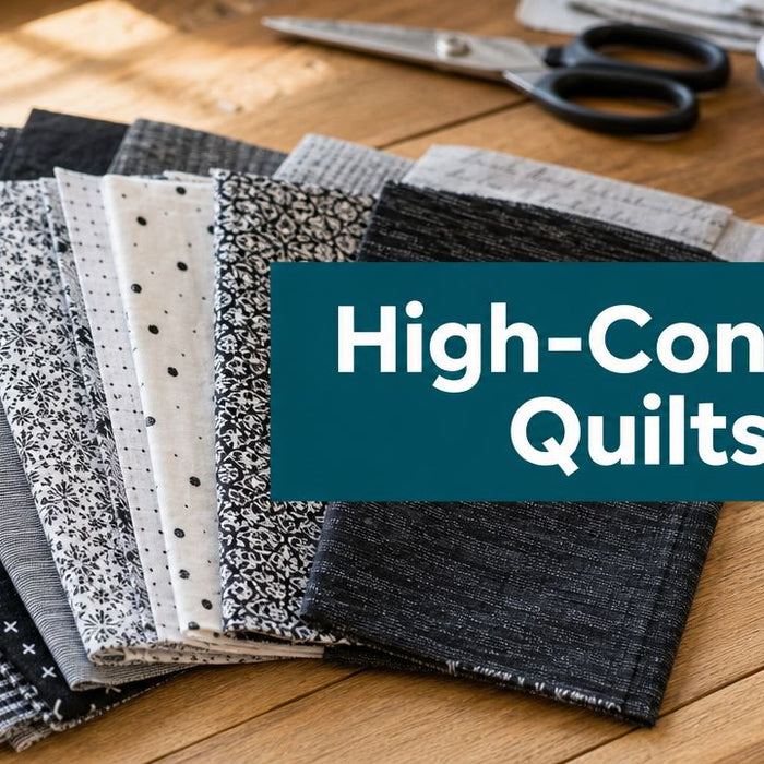 High-Contrast Quilt Fabric Sets: A Beginner's Guide
