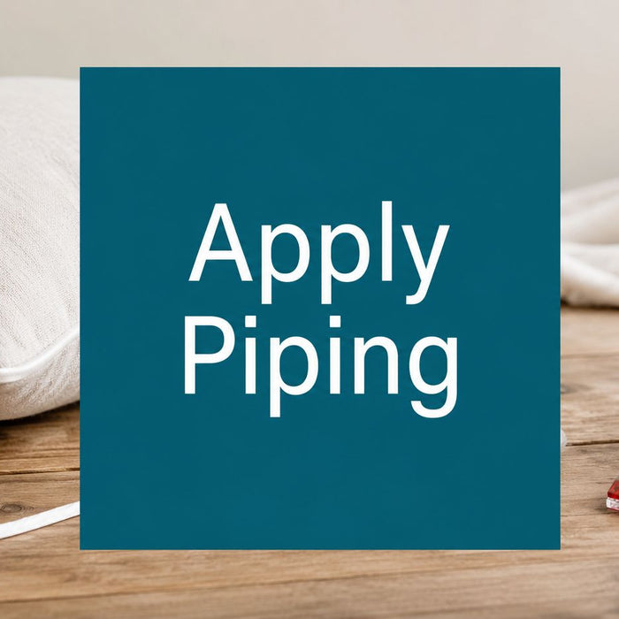 How to Apply Piping to a Pillow for Professional Results