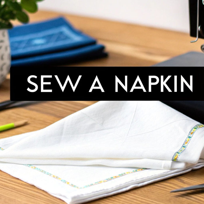 How to Sew a Napkin with Perfect Mitered Corners