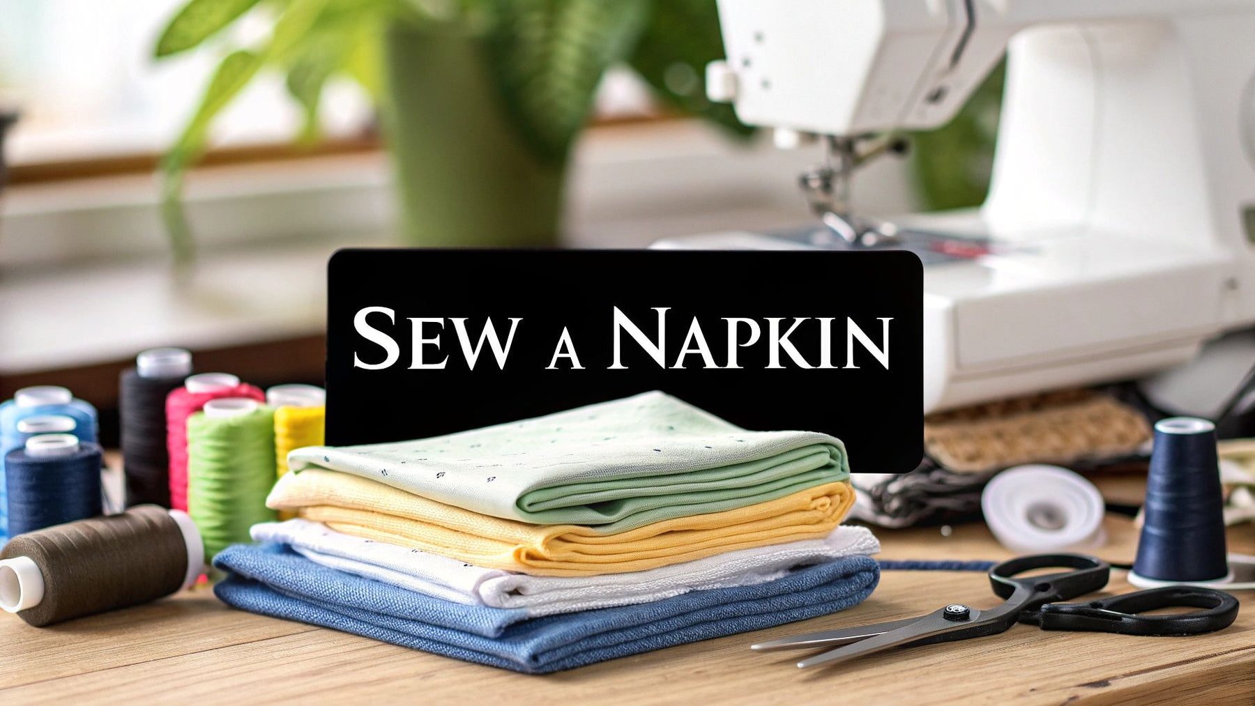 How to Sew a Napkin: how to sew a napkin in minutes