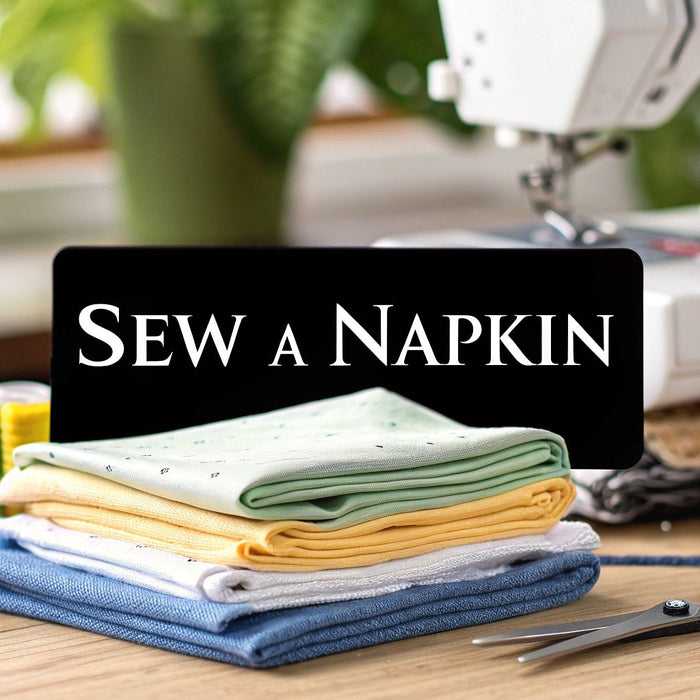 How to Sew a Napkin: how to sew a napkin in minutes