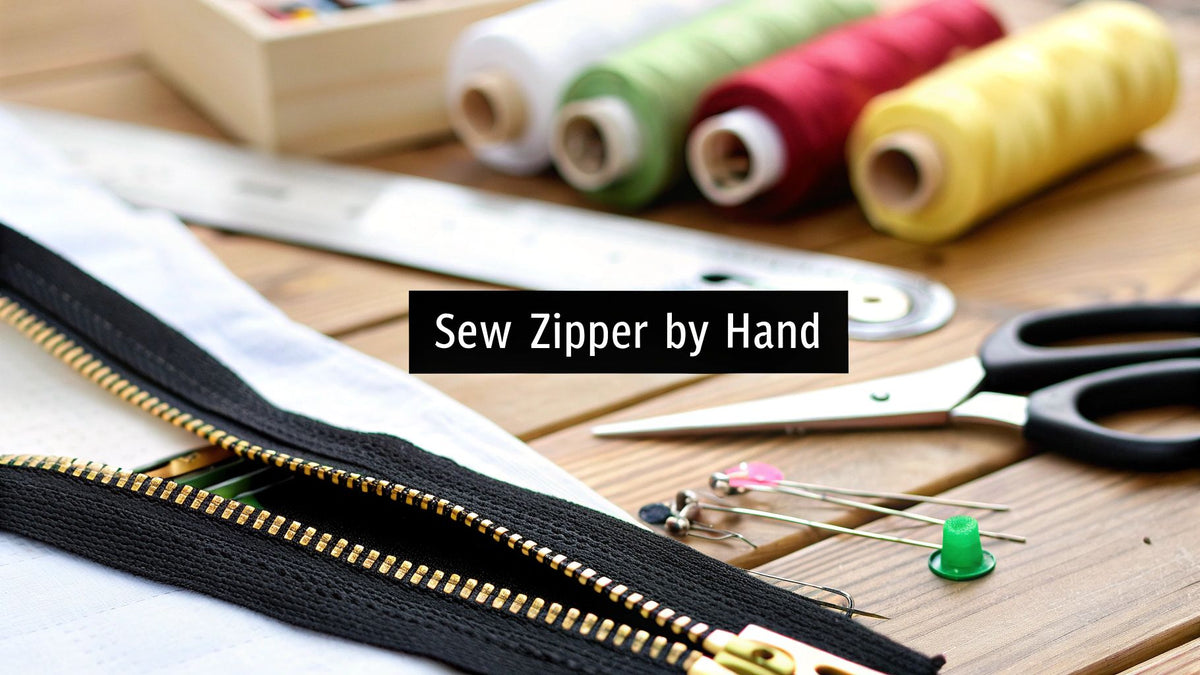 How to Sew a Zipper by Hand A Beginner's Guide — High Country Quilts