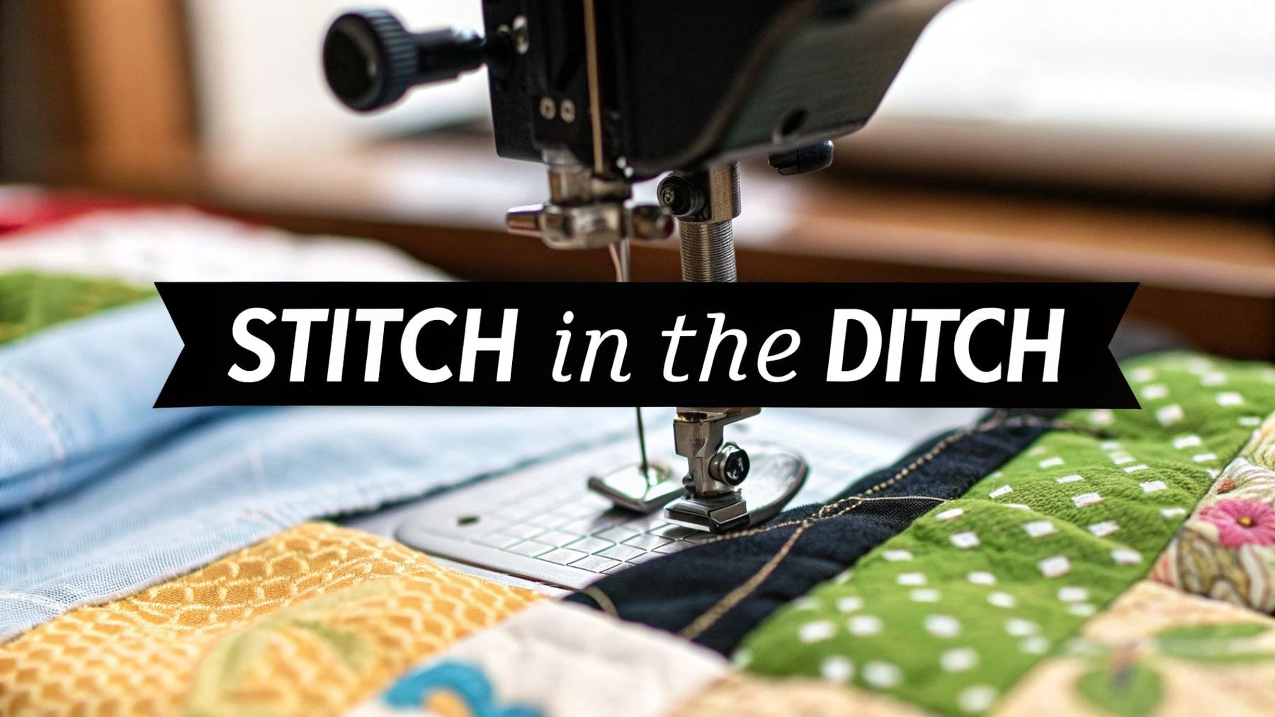 How to Stitch in the Ditch A Quilter's Guide