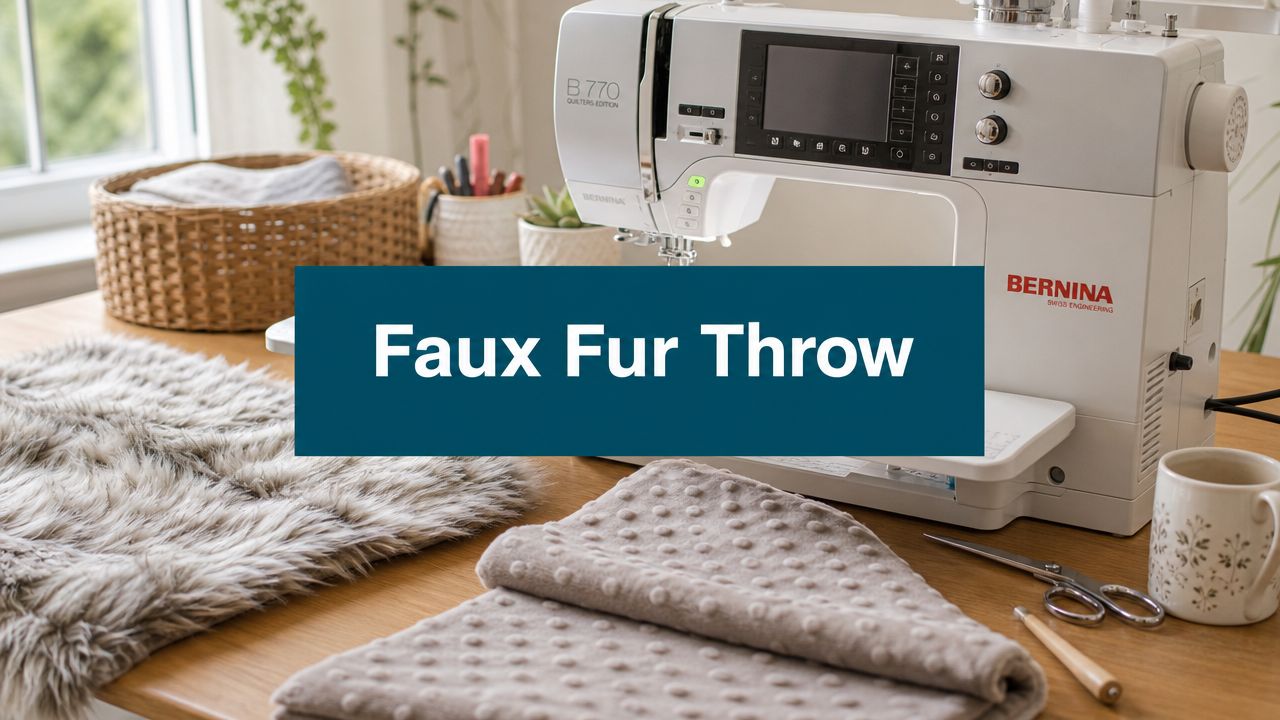 BERNINA Embroidery Machine Training: A Faux-Fur Throw Guide