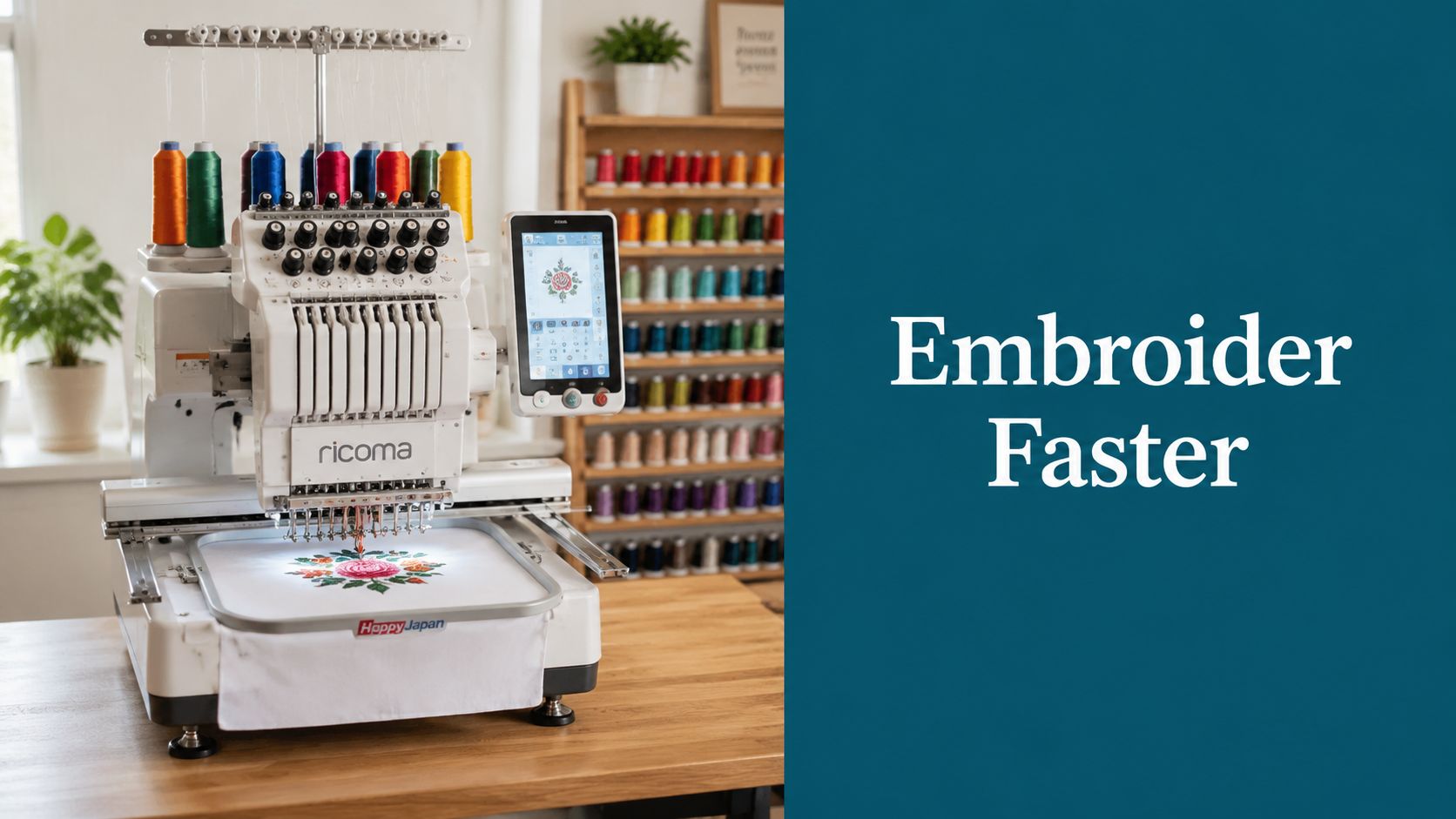 Multi-Needle Embroidery Machine for Small Business