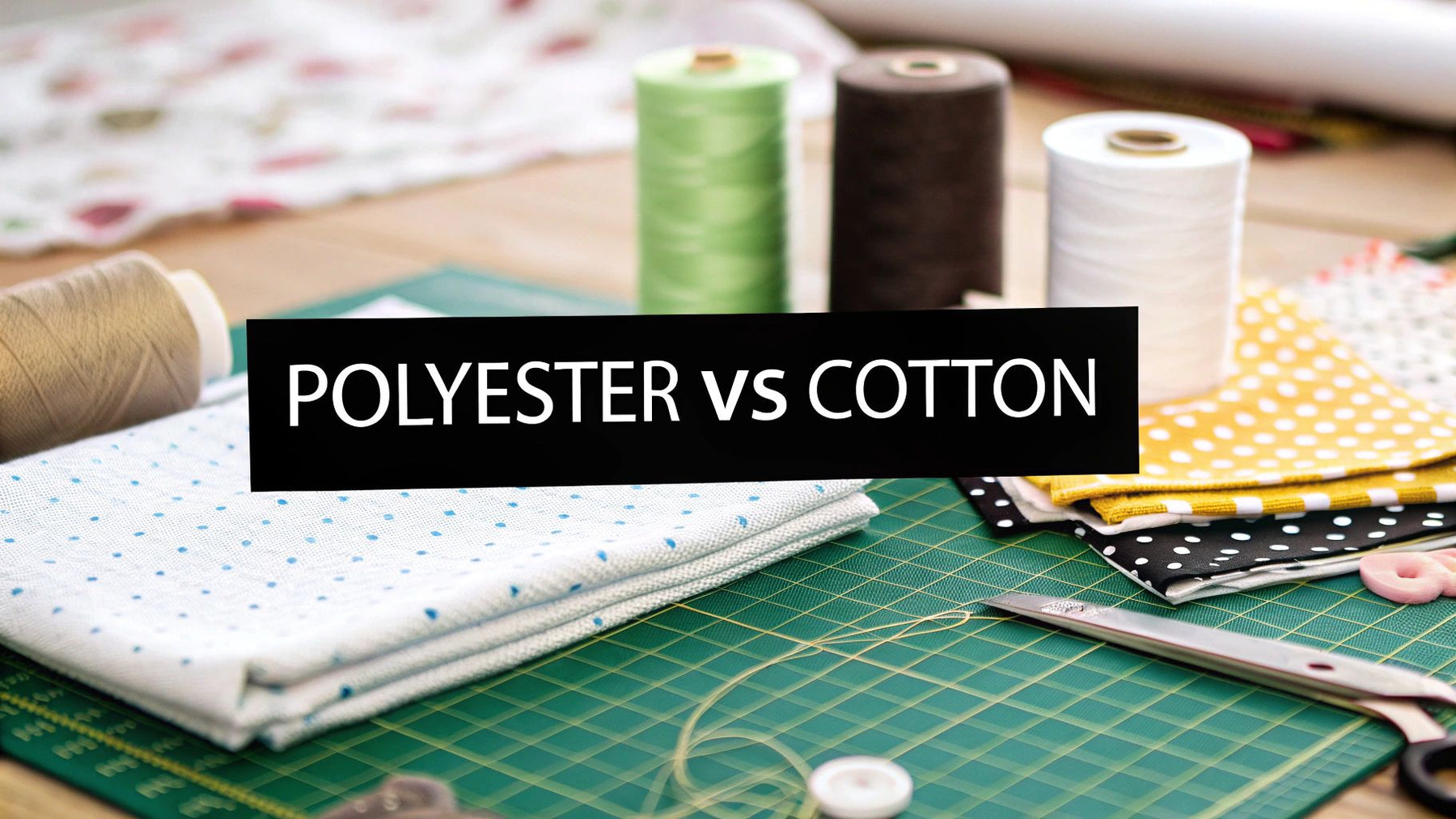 polyester thread vs cotton thread: A Quilter's Guide