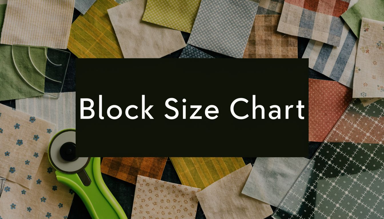 Quilt Block Size Chart for Perfect Piecing