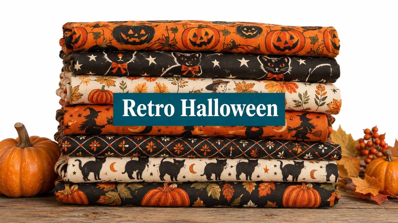 Retro Halloween Fabric Guide: Motifs, Palettes, and Projects