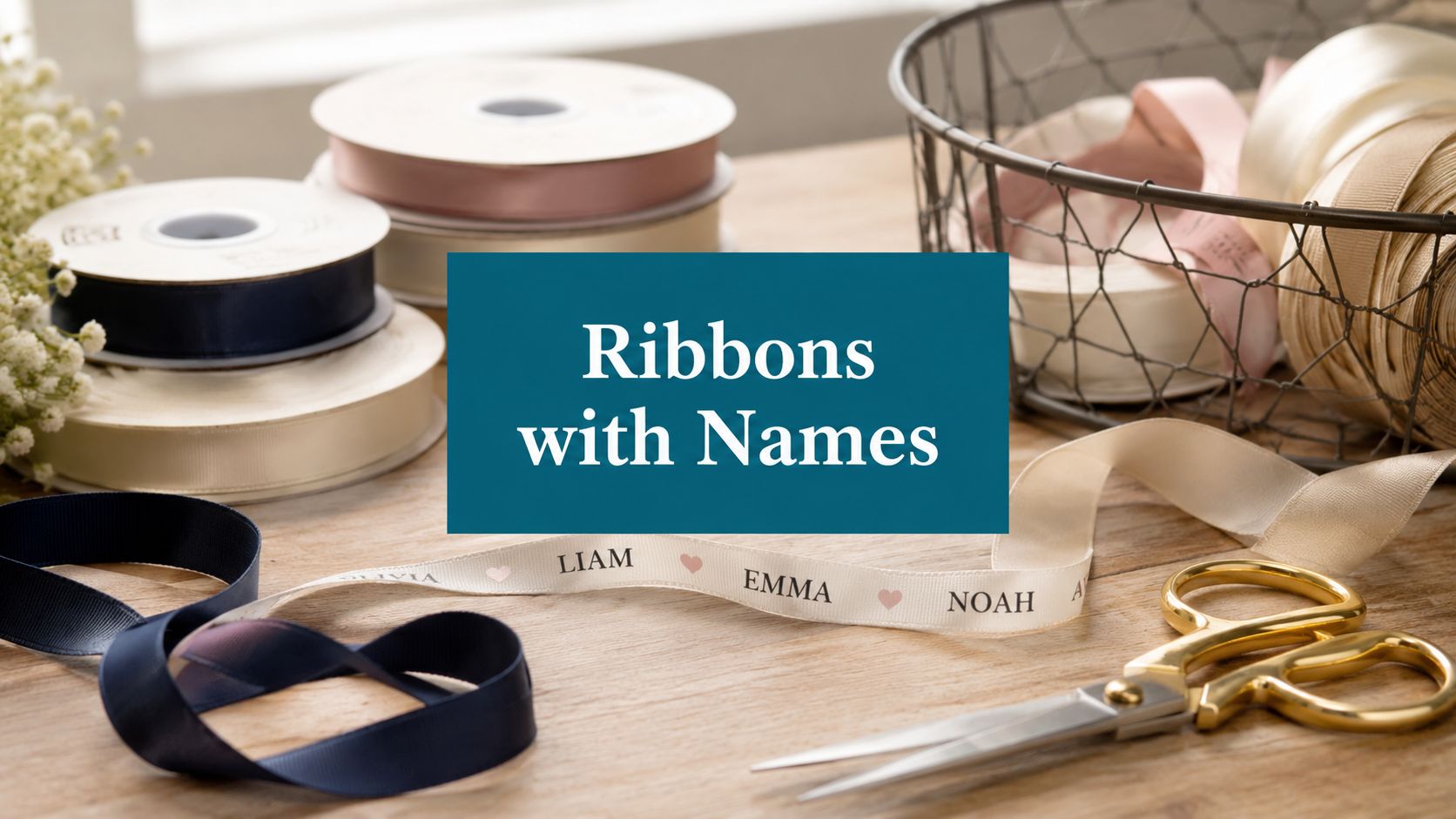 Ribbons with Names: Craft, Print, & Order Yours