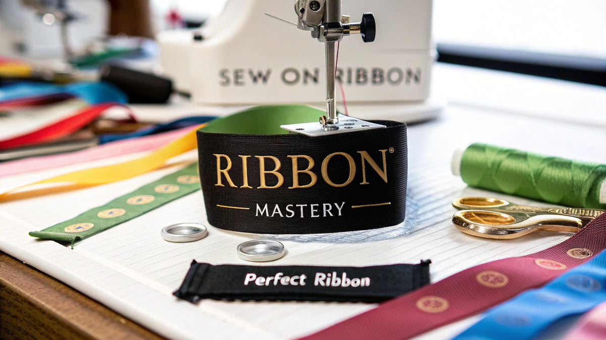 Sewing Machine Ribbons A Crafter's Guide to Perfectly Sew On Ribbon Every Time — High Country ...
