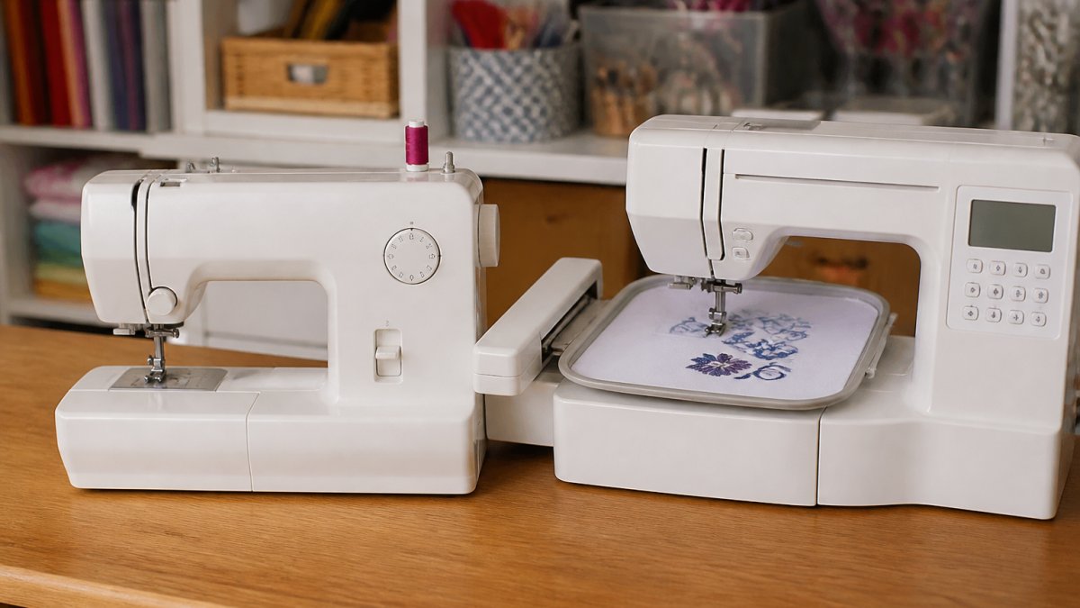 Sewing Machine vs Embroidery Machine for Beginners