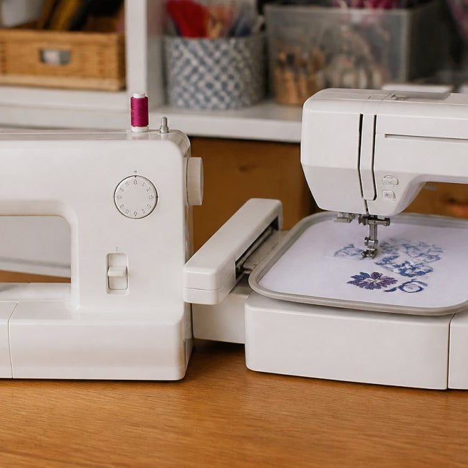 Sewing Machine vs Embroidery Machine for Beginners