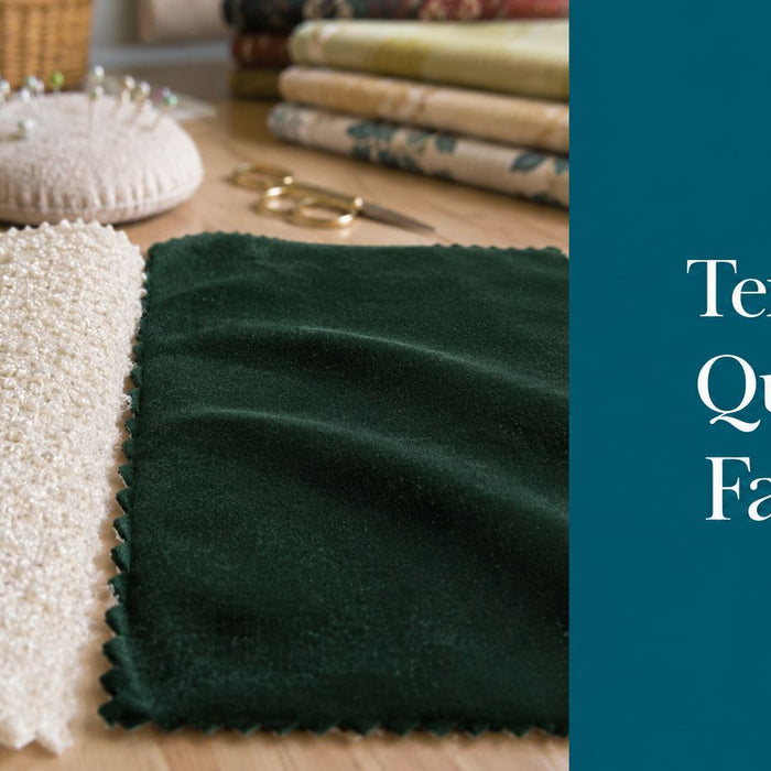 Mastering Textured Bouclé and Matte Velvet Quilting Fabrics