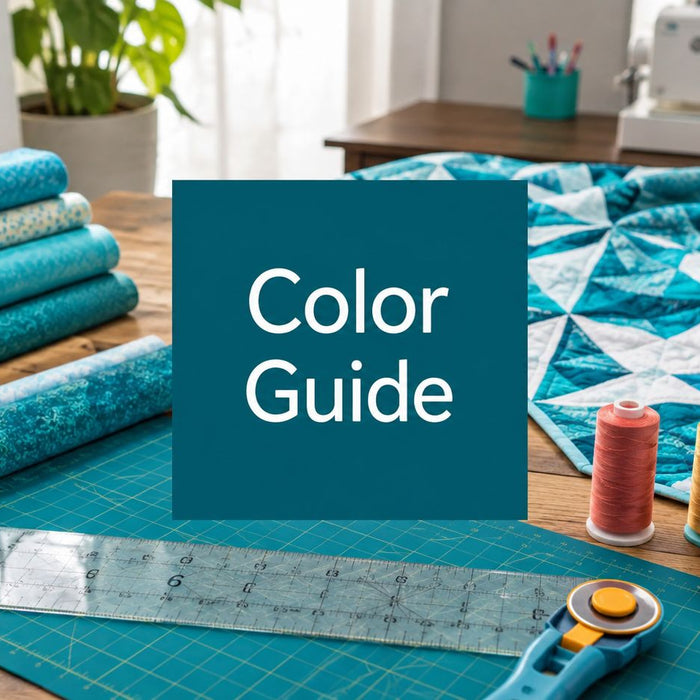 Turquoise and Teal in Quilting: A Color Guide for Makers