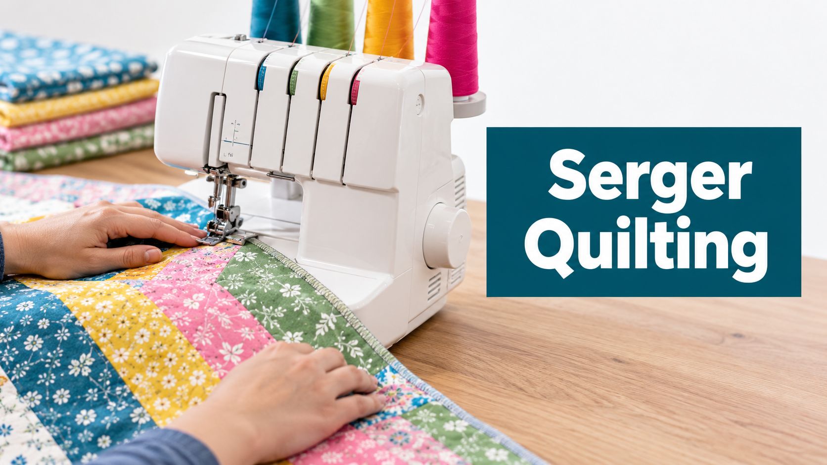 Using a Serger for Quilting How to Piece and Finish Faster