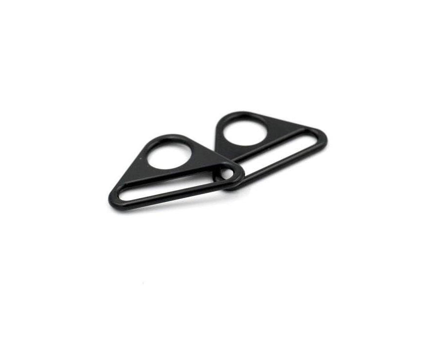ByAnnie Triangle Ring Flat 1in Black Metal Set of Two