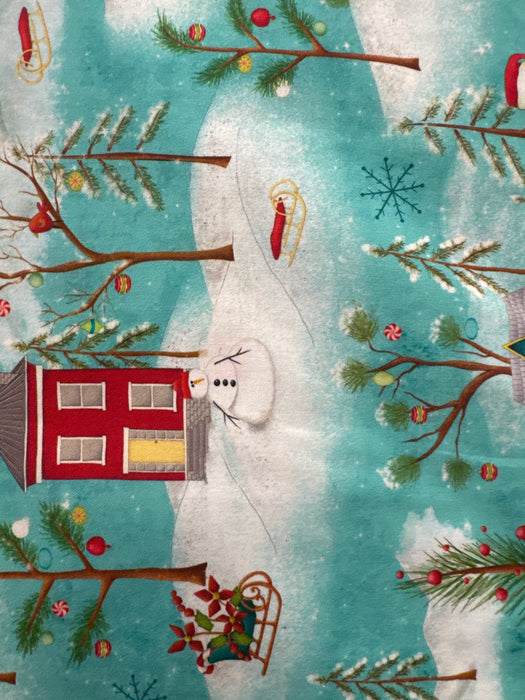 WD A Very Terrific Christmas Aqua Snowmen
