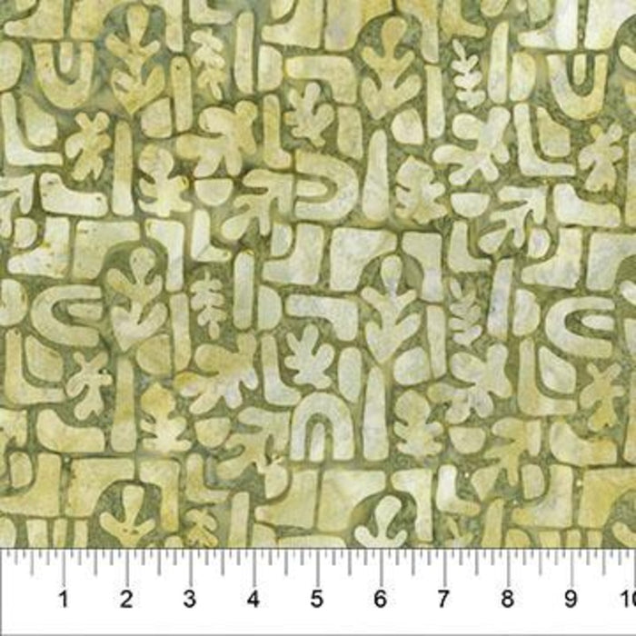 MO Banyan Batiks Organic Olive