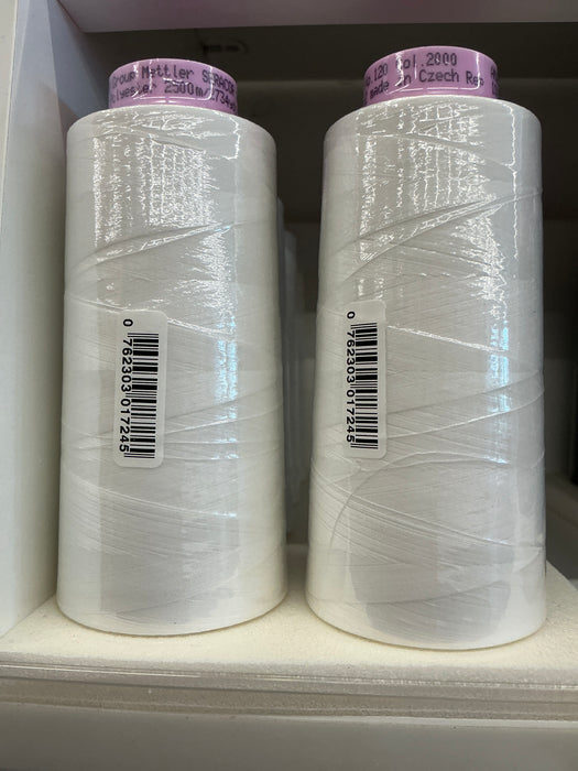 Mettler 2000 White Silk-Finish Cotton