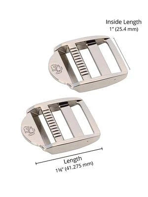 byAnnie 1in Strap Adjuster Nickel Set of Two
