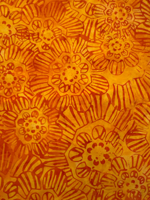 AN Etch Flowers Orange