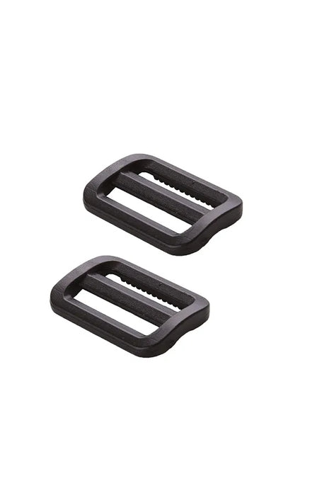 ByAnnie Slider Widemouth Flat 1in Black Plastic Set of Two