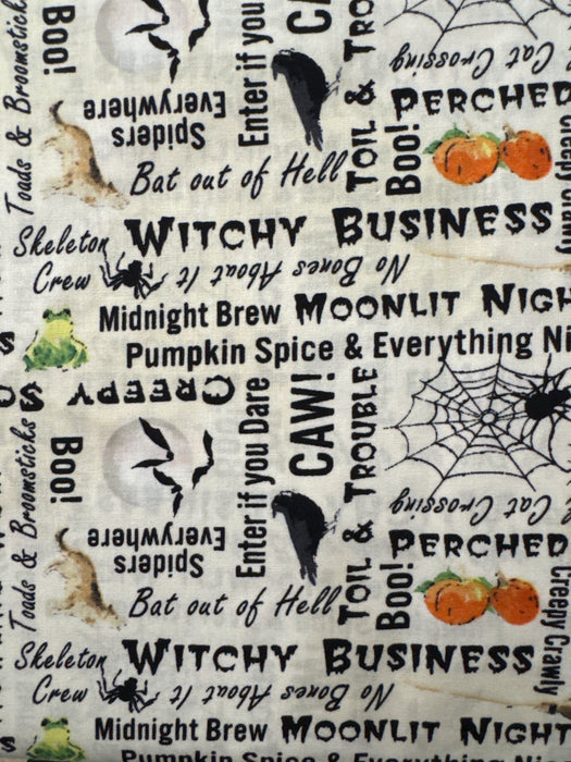 CW Toil and Trouble Halloween Spirit White