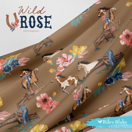 RB Wild Rose 10in Squares 42pcs/bundle