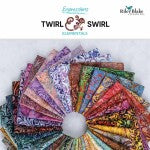 RB Batiks Elementals Twirl & Swirl 10in Squares 42pcs