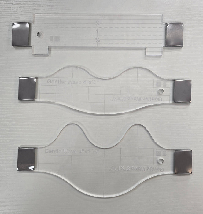 Classi quilt paddles with magnetic ruler attached