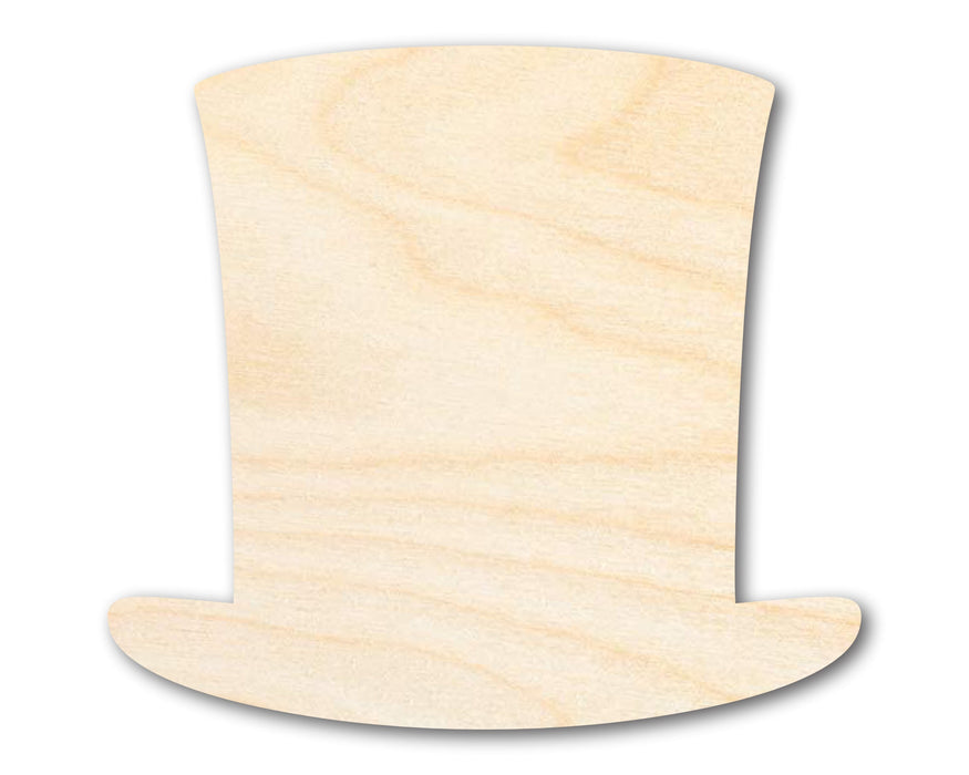 Unfinished Wood Abraham Lincoln Hat Silhouette | Craft Cutout | Up to 36" DIY