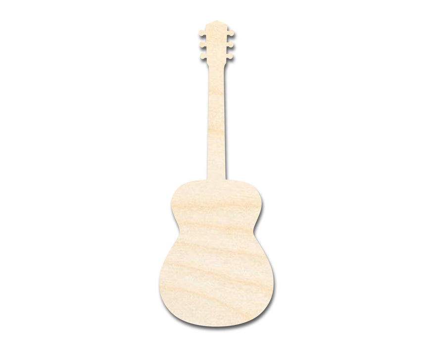 Unfinished Wood Acoustic Guitar | DIY Music Craft Cutout | up to 46"