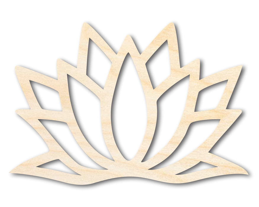 Unfinished Wood Lotus Flower Shape - Craft - up to 46"