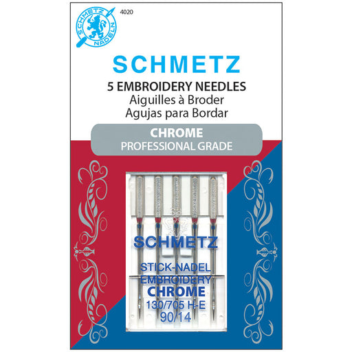 Schmetz Chrome Embroidery Needle 90/14