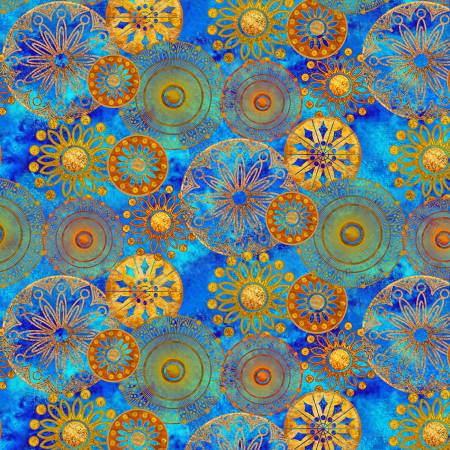 PC Old Farmers Almanac Medallions 10334 Blue