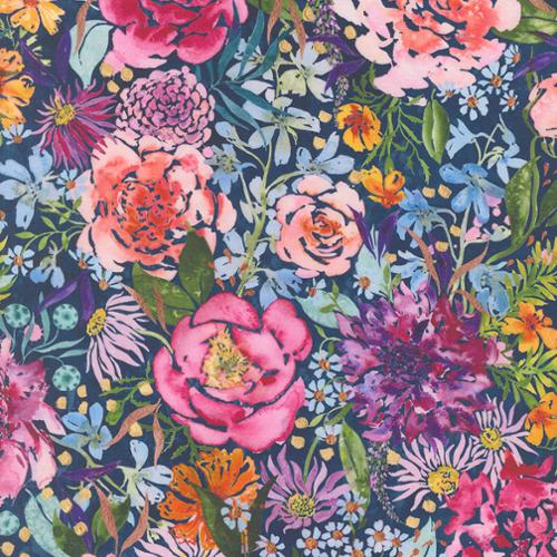 Blue Soulstice Navy Wideback Fabric Per Yard