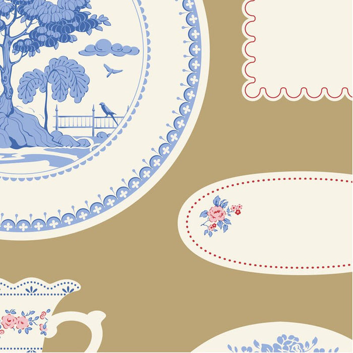 TIL Labels & Ornaments Ochre Something Blue